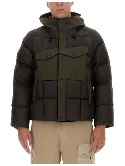 Tanker Combo Down Jacket Green - TEN C - BALAAN 2