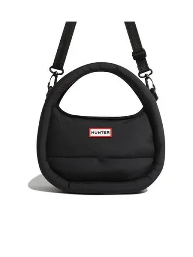 UNISEX Framed Puffer Mini Hobo Bag Black UBX3711KBMBLK - HUNTER - BALAAN 1