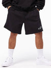 Double loop logo one tuck Bermuda shorts black - MAVRK - BALAAN 1