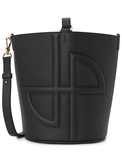 Medium JP Leather Bucket Bag Black - PATOU - BALAAN 2