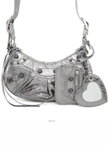 Women s Le Cagol Xs Shoulder Bag Metallic Silver Cross 671309 - BALENCIAGA - BALAAN 1