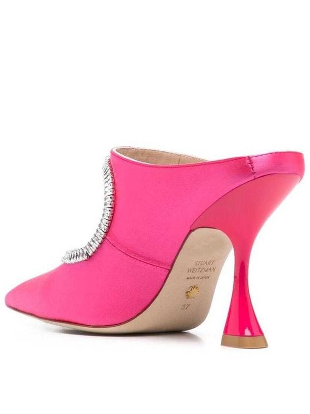 Pink Satin Pumps With Crystals Stuart Weitzman Woman - STUART WEITZMAN - BALAAN 3