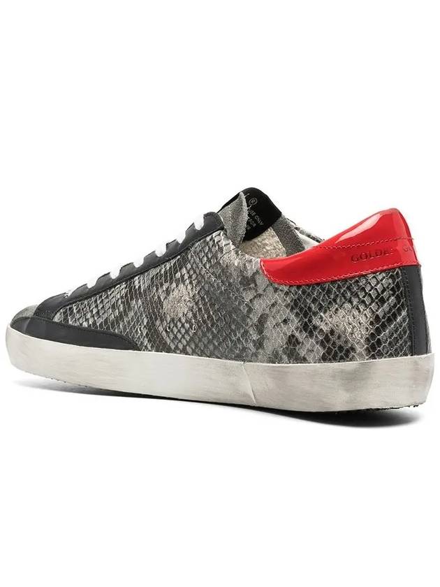 Superstar Low Top Sneakers Red Grey - GOLDEN GOOSE - BALAAN 4