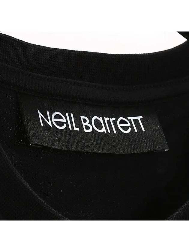 Bolt Short Sleeve T-Shirt Black - NEIL BARRETT - BALAAN 4