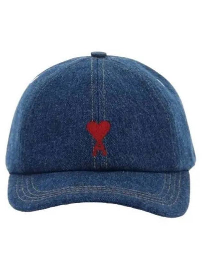 De Coeur Denim Ball Cap Blue - AMI - BALAAN 2