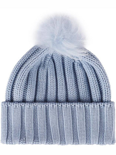 Woolrich Knitted Wool Beanie With Pom-Pom - WOOLRICH - BALAAN 2