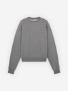 Women's Bold Fox Head Patch Comfort Sweatshirt Medium Grey Melange - MAISON KITSUNE - BALAAN 2