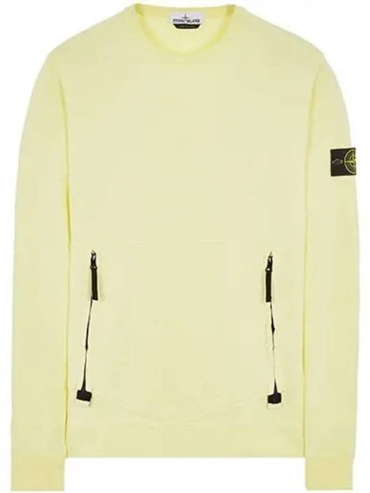 741563451 V0051 Wappen Patch Zipper Sweatshirt Lime Men s TJ 271113 - STONE ISLAND - BALAAN 1