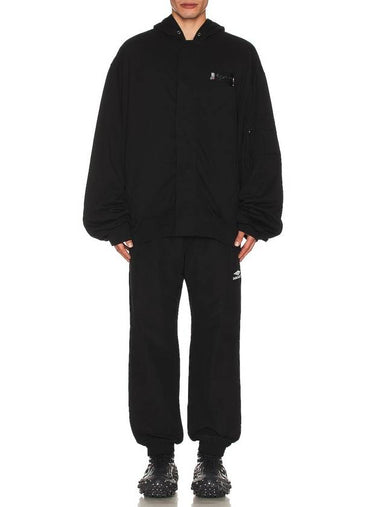 Gaffer Padded Cotton Bomber Jacket Black - BALENCIAGA - BALAAN 1