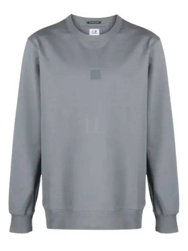 Metropolis Series Stretch Fleece Logo Sweatshirt Grey - CP COMPANY - BALAAN 2