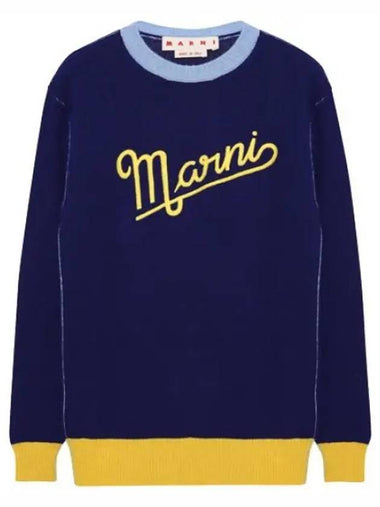 Logo embellished wool sweater women s knit - MARNI - BALAAN 1