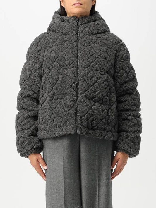 FF Wool Blouson Padding Grey - FENDI - BALAAN 2