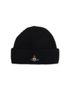 ORB Logo Sporty Beanie Black - VIVIENNE WESTWOOD - BALAAN 2