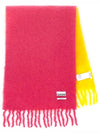 Gradient Fringe Mohair Muffler - GANNI - BALAAN 1