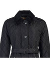 Diamond Quilted Nylon Jacket Black - BURBERRY - BALAAN 5