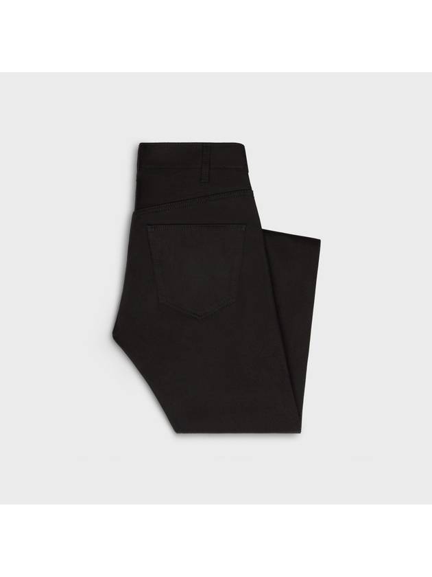 Demin Straight Pants Vintage Pure Black - CELINE - BALAAN 3