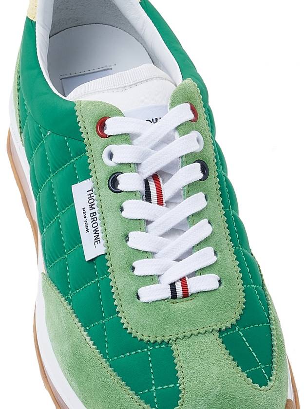 Men's Tech Runner Low Top Sneakers Green - THOM BROWNE - BALAAN 9