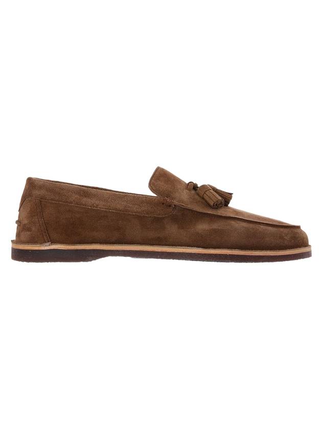 Tassel Suede Loafers Brown - BRUNELLO CUCINELLI - BALAAN 1