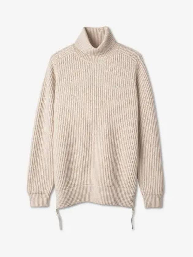 Palpiti Wool Blend Knit Turtleneck Light Beige - MAX MARA - BALAAN 2