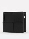 Cassette Bifold Half Wallet Black - BOTTEGA VENETA - BALAAN 2