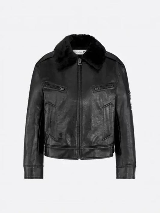 SN Black miss dior leather jacket 455V08AL131 9000 - DIOR - BALAAN 2