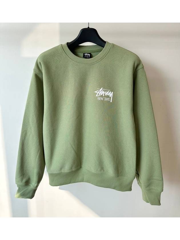 New York Sweatshirt 3913804 Moss Green M L XL - STUSSY - BALAAN 1