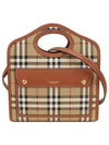 Check Mini Pocket Tote Bag Beige - BURBERRY - BALAAN 2