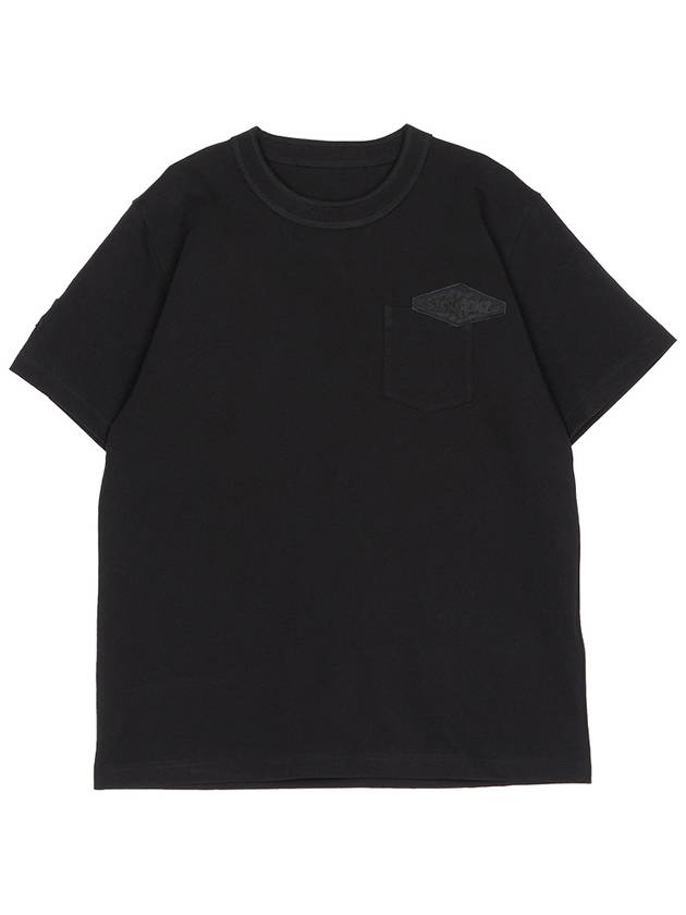 Gonz Patch Crew Neck Short Sleeve T-Shirt Black - SACAI - BALAAN 2