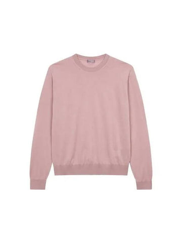 Men s Long Sleeve Crew Neck Sweater Pink 271685 - HERNO - BALAAN 1