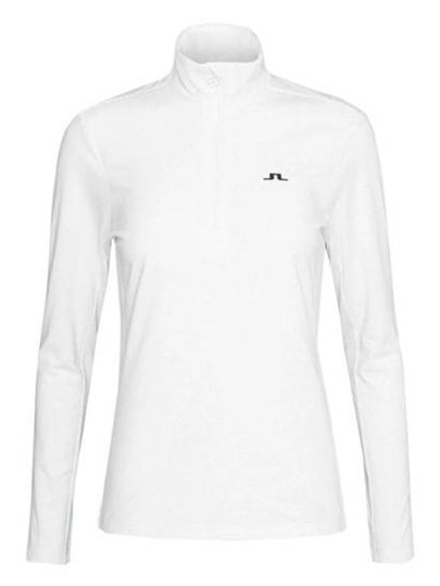 Lauryn Half Zip Mid Layer Long Sleeve T-Shirt White - J.LINDEBERG - BALAAN 2