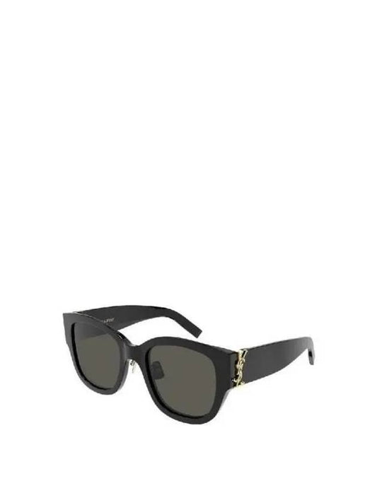 SL M95 K Monogram Temple Sunglasses 001 - SAINT LAURENT - BALAAN 2