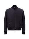 Barn Reversible Bomber Jacket Blue - MONCLER - BALAAN 1