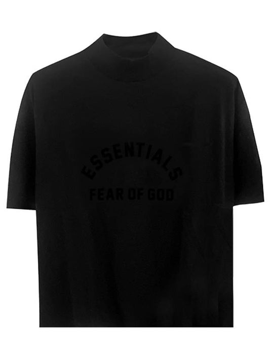 125SP232000F 861 Essential The Black Collection TShirt Jet Black Men's TShirt TEO - FEAR OF GOD - BALAAN 1