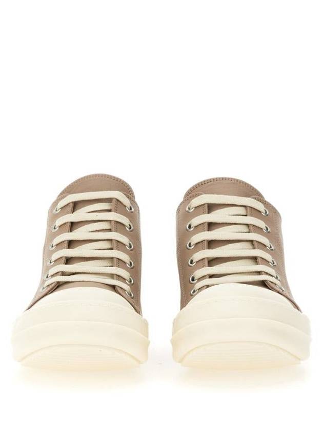 Rick Owens Leather Sneaker - RICK OWENS - BALAAN 4