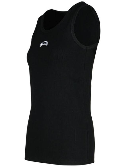 Gcds Black Cotton Tank Top - GCDS - BALAAN 2