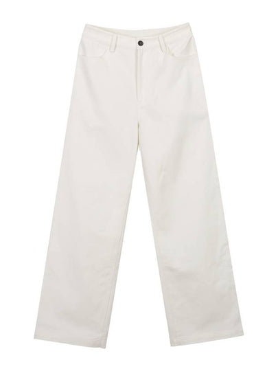 Lettering Chino Pants White - ITZAVIBE - BALAAN 2