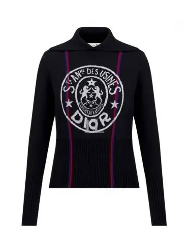 Cashmere Motif Turtleneck Black - DIOR - BALAAN 2