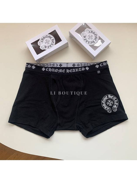 Men s Horseshoe Cotton Boxer Briefs Black - CHROME HEARTS - BALAAN 2