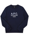 Rufus Embroidery Logo Sweatshirt Navy - A.P.C. - BALAAN 2