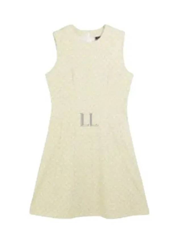 Jasmin Print Short Dress JL Monogram Yellow - J.LINDEBERG - BALAAN 2