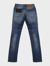 Slim fit damage blue washed jeans JN143 - IKALOOOK - BALAAN 3