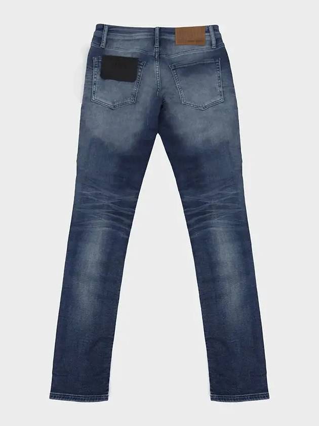 Slim fit damage blue washed jeans JN143 - IKALOOOK - BALAAN 3