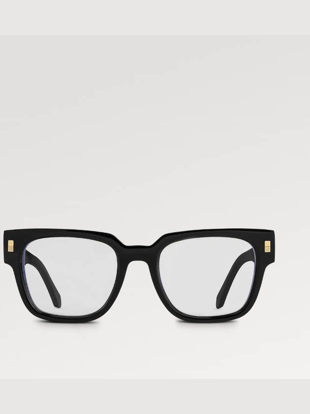 Eyewear Square Anti Blue Light Eyeglasses Black - LOUIS VUITTON - BALAAN 5