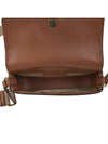 Greenwich Extra Small Logo Leather Shoulder Bag Brown - MICHAEL KORS - BALAAN 11