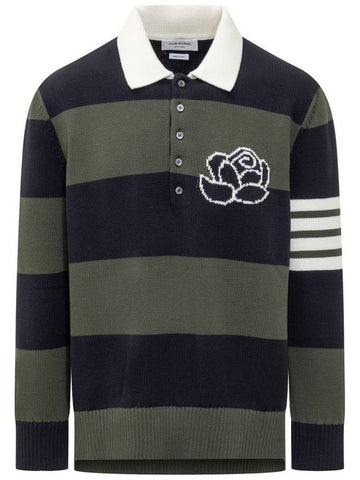 Thom Browne Polo 4-Bar Rose - THOM BROWNE - BALAAN 1