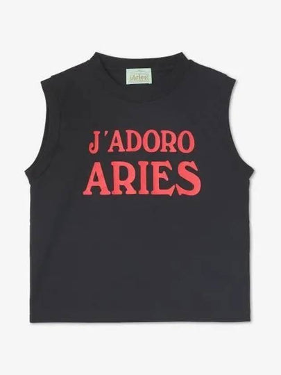 J Adoro Shrunken Vest Black FTAR40800BLK - ARIES - BALAAN 1