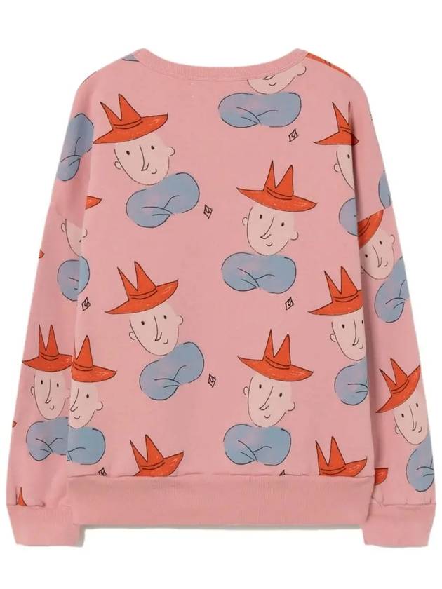 Kids Boy Hat Pattern Sweatshirt Pink F22004 152CZ - THE ANIMALS OBSERVATORY - BALAAN 3