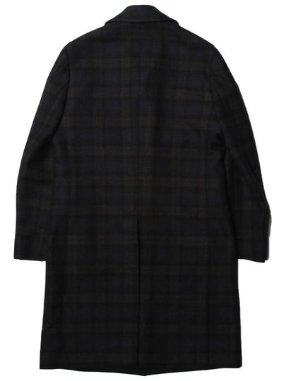 Wool single coat check navy IM23689A - RVR LARDINI - BALAAN 2