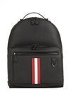 Signature Stripe Maverick Logo Backpack Black - BALLY - BALAAN 2