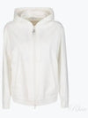 Zipped Hooded Jacket White - BRUNELLO CUCINELLI - BALAAN 2